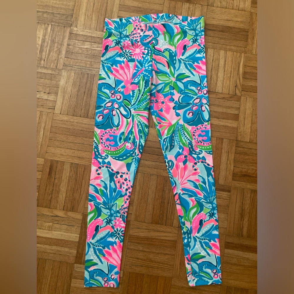 Lilly Pulitzer Leggings XL  14-16 Girls NWOT Golden Hour